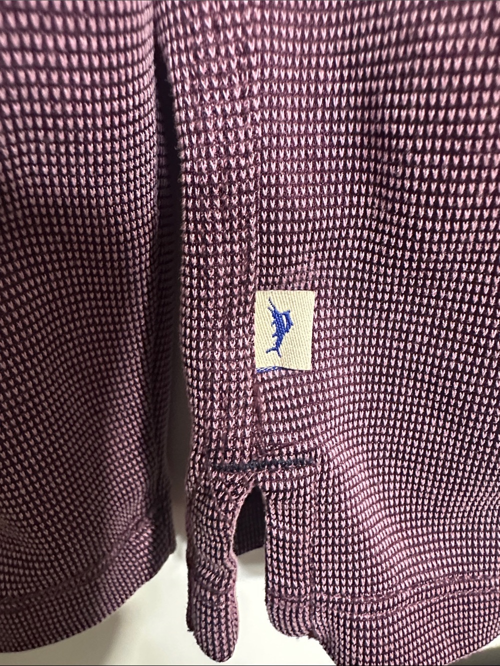 Tommy Bahama Men's Long Sleeve Polo Shirt size XL Mauve Purple - Picture 10 of 16